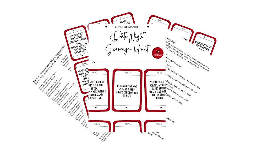 At Home Date Night Scavenger Hunt